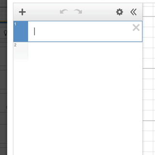 A gif showing the adding of points using a table. The table columns are labeled x1 and y1 and the points form a square at (-5,5), (5,5), (5,-5), and (-5,-5).