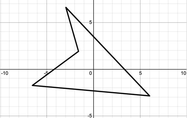 An image of the black polygon with no fill